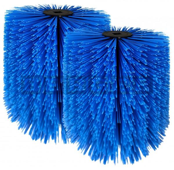 Kehrwalzensatz für Kehrmaschinen je Ø400 x 745mm Kunststoff blau